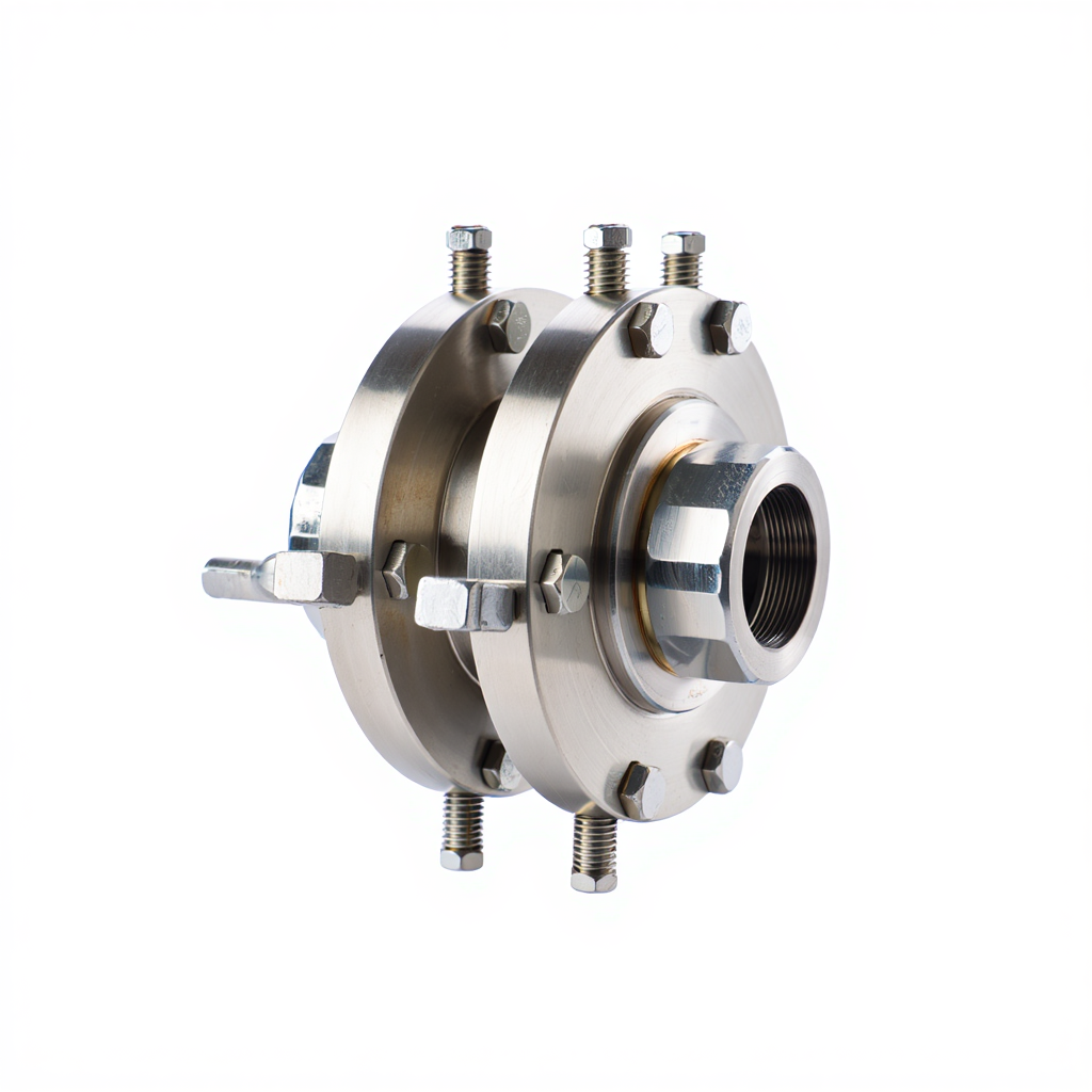 Top down catalog view of orifice flange pair manufactured by Flowell