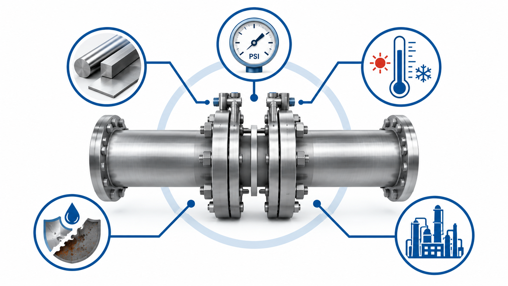 Industries using RTJ plate holders in differential pressure flow measurement